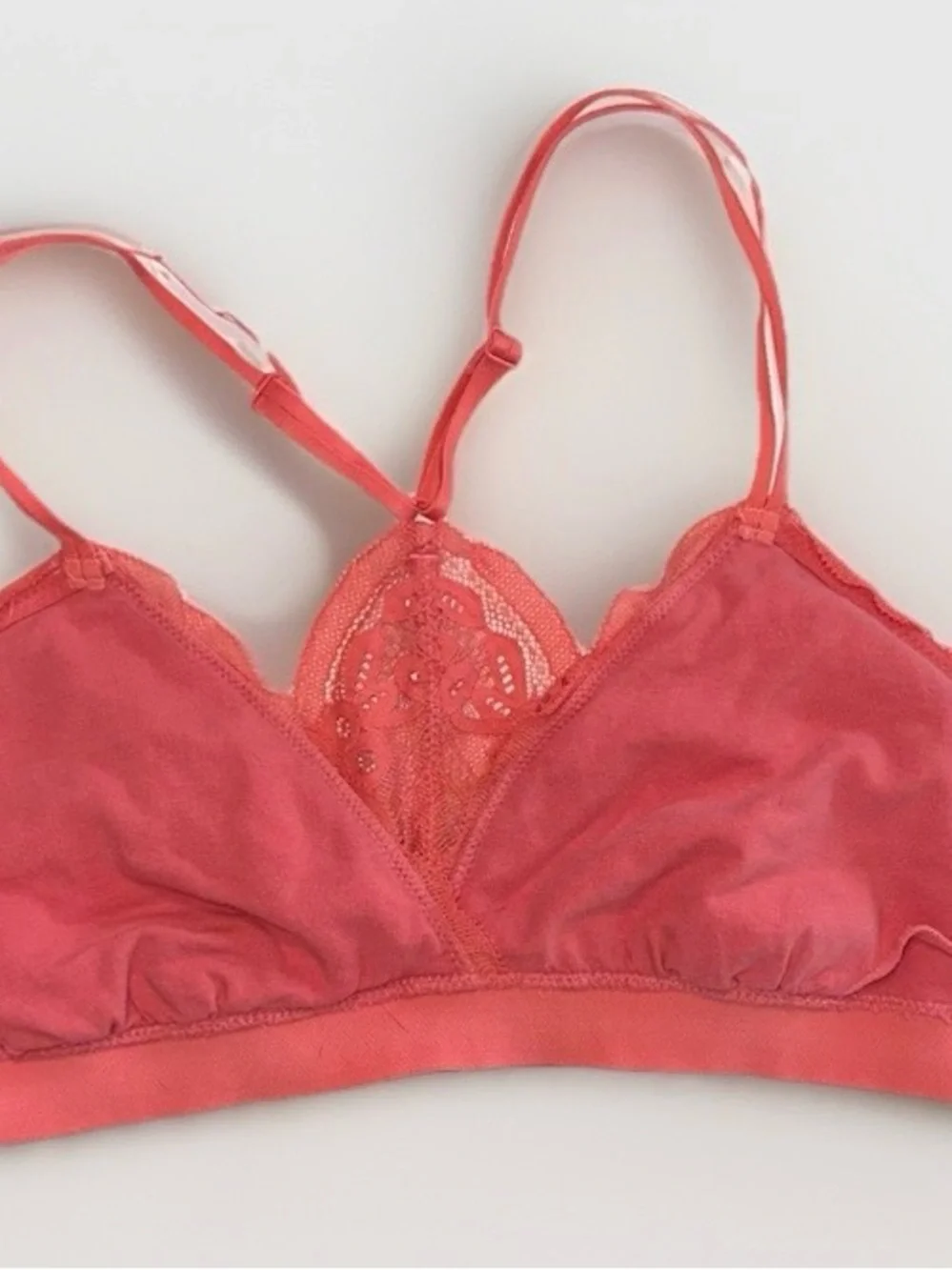 aerie Lace Bralette in Coral - Picture 6 of 7